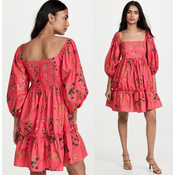 Cara CaraSip Sip Dress in Botanical Allover CoralSz XS